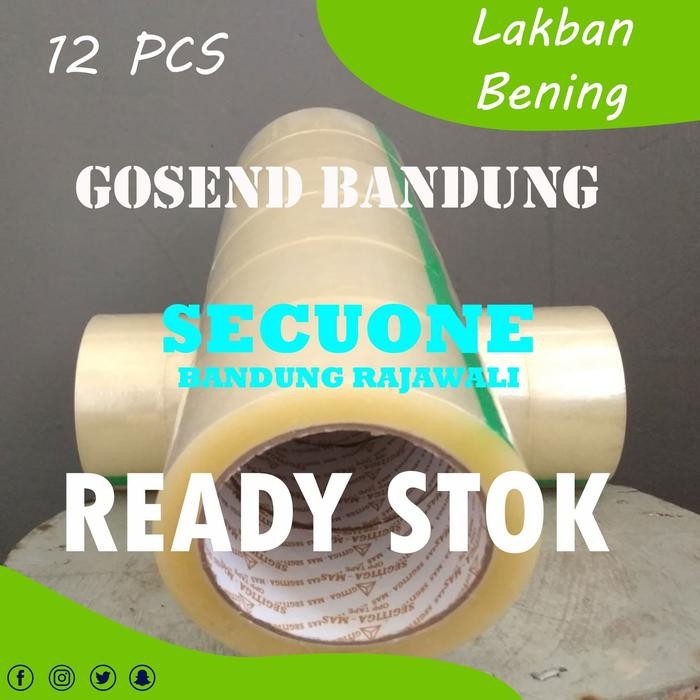 

Pilihan- Lakban/Selotip Bening 12 Pcs Ready Stok
