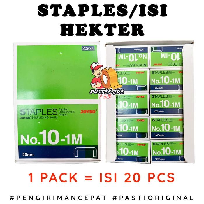 

Pilihan- [Per 1 Pack] Isi Hekter Joyko No 10-1M Isi Staples ( Isi 20Pcs )