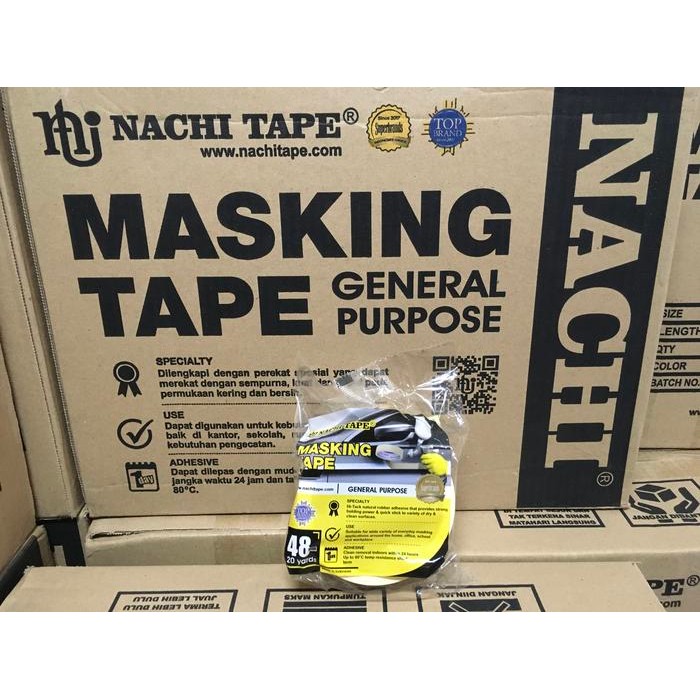 

Pilihan- Lakban Kertas Nachi 2 Inch (48Mm) X 20Y (Masking) Per 1 Dus