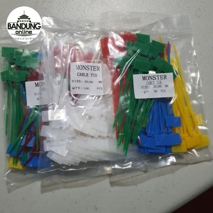 

Pilihan- Kabel Ties Warna Label 10 Cm Nylon Cable Tie Ripet Rivet 3X100 Mm