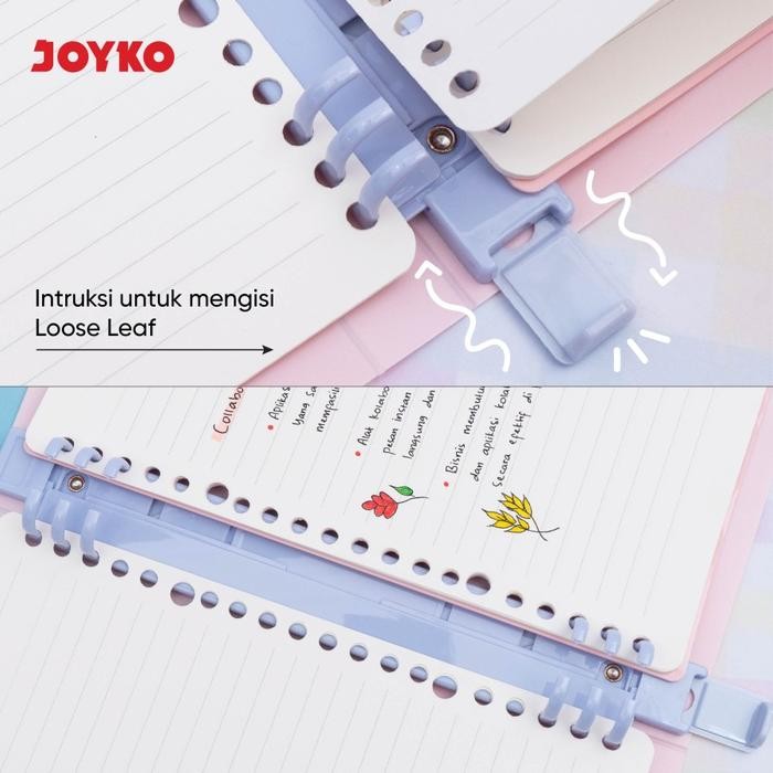 

Pilihan- Binder Note Joyko Bn-102 Pastel Multiring A5 B5 Free Kertas Dan Pembatas