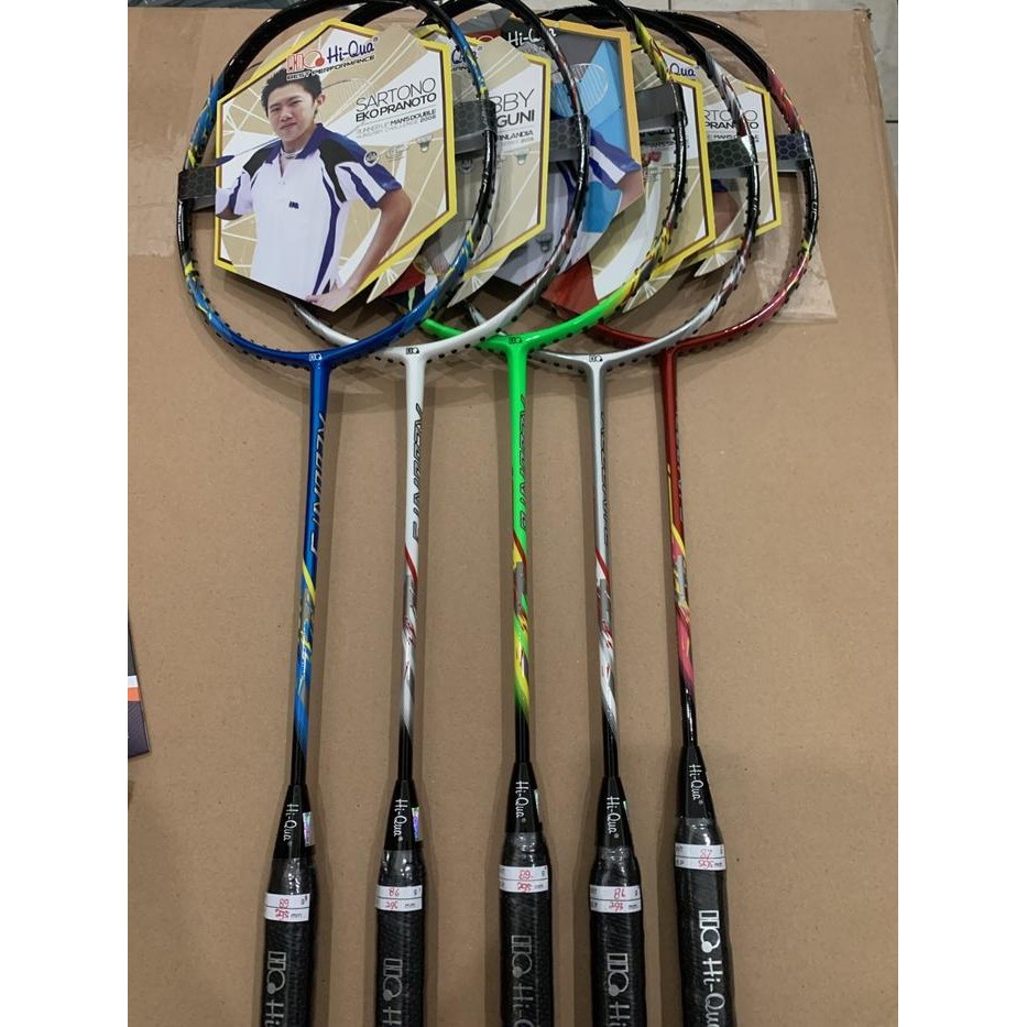 Raket Badminton Hiqua Hq Reborn 3/5/6/8/9 Original Kuat 32Lbs