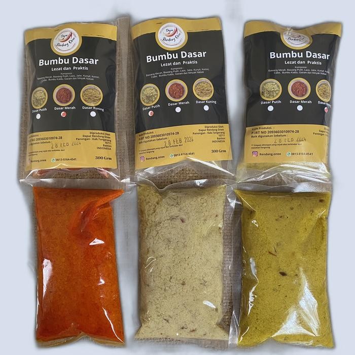 

Pilihan- Bumbu Dasar Merah / Kuning / Putih