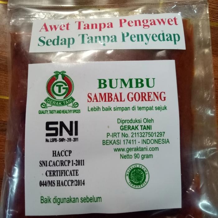 

Pilihan- Bumbu Sambal Goreng Pasta Gerak Tani