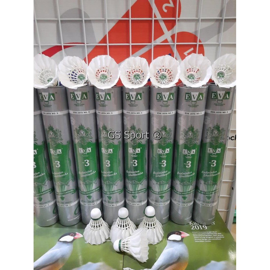 Pilihan- Shuttlecock Eva Jaya Hijau 3In1 Badminton Bulutangkis