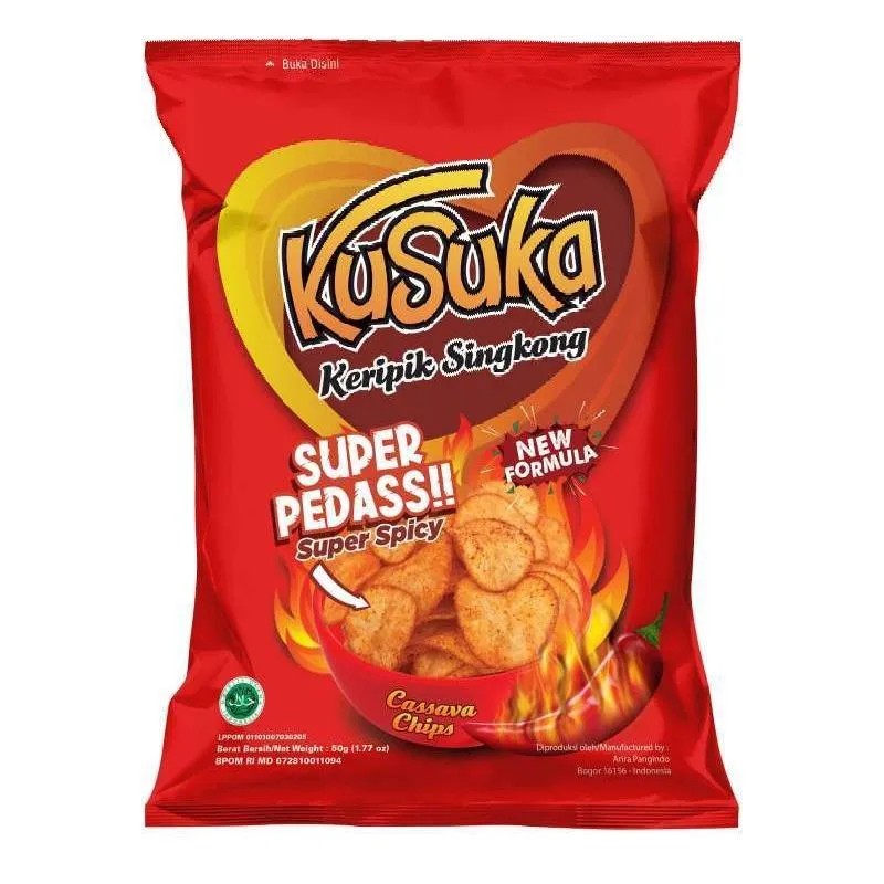 

Kusuka Kripik Singkong Super Pedas 50G