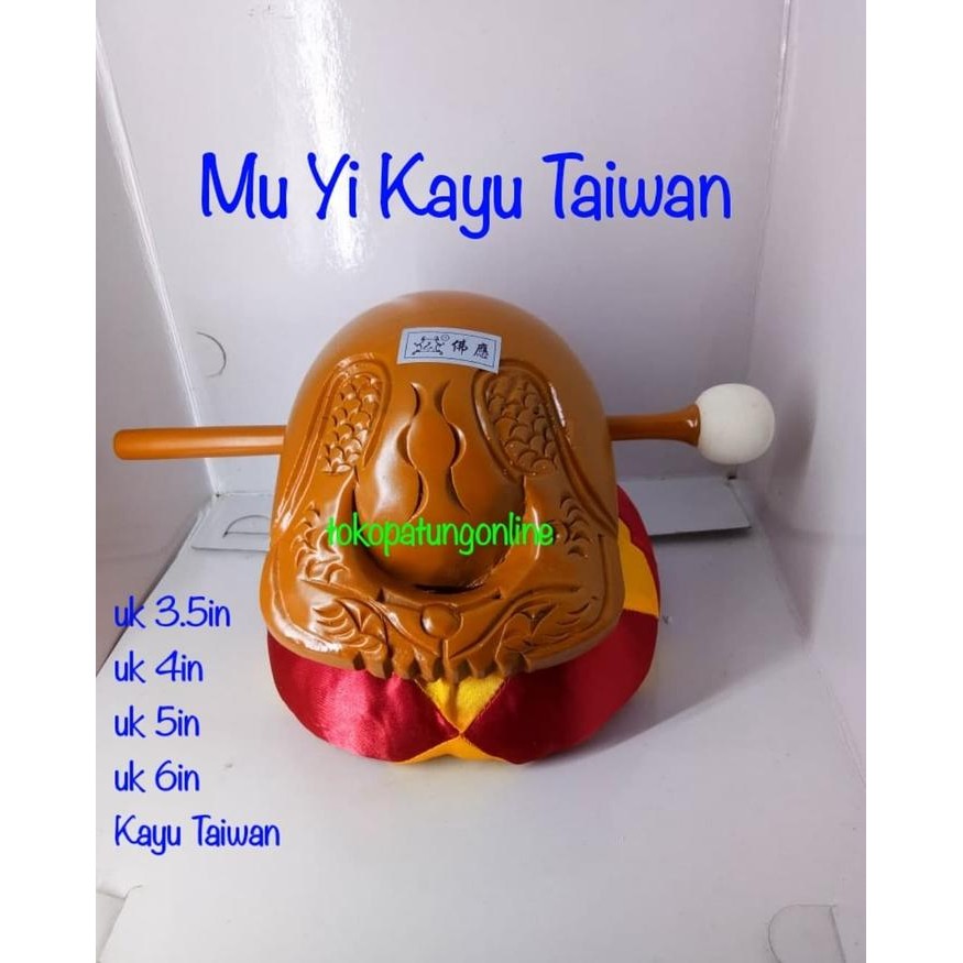 

Muyi Mu Yi Taiwan Kayu Ukir 4In