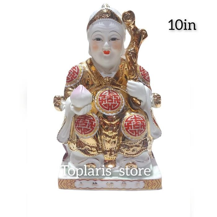 Patung Rupang Dewa Bumi Tecukong Keramik 10In