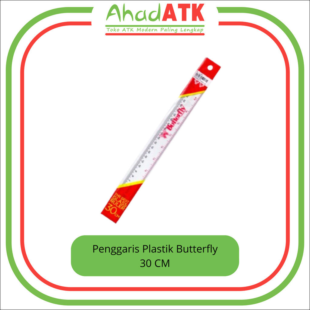 

PENGGARIS PLASTIK BUTTERFLY 30 CM