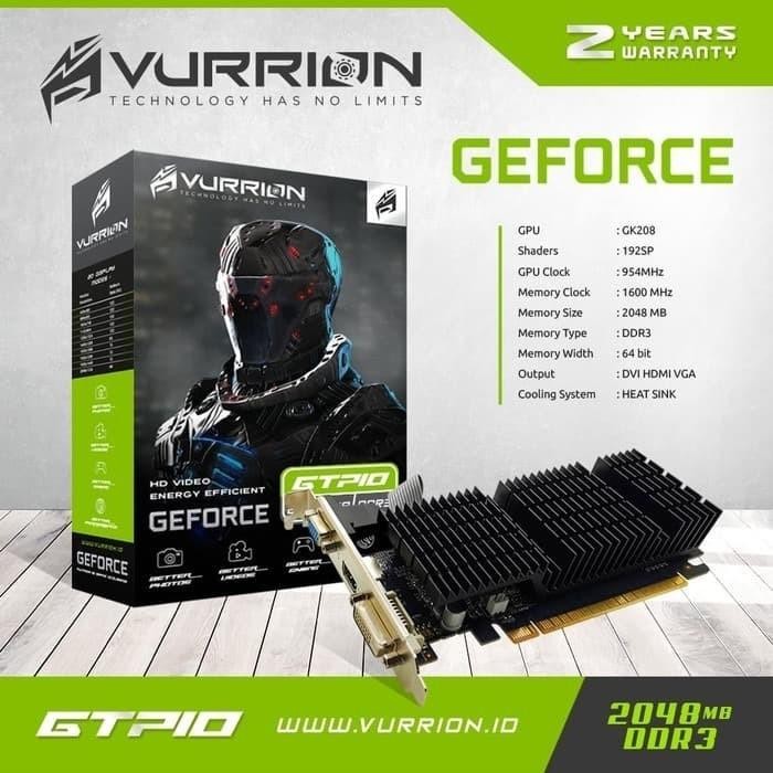 VGA NVIDIA GT 710 2GB DDR3 - VGA VURRION GT 710 DDR3 2GB 64BIT
