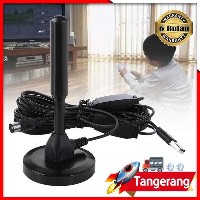 DISKON Antena TV USB Digital Antena Rumah Mobil Antena Booster Portable