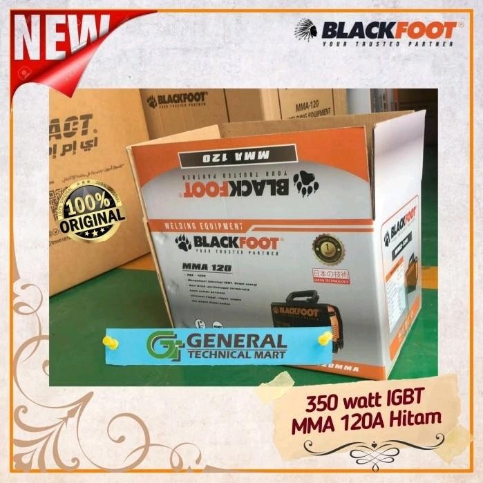 Blackfoot Mesin Travo Las Travo Inverter 350 watt IGBT MMA 120 A Hitam