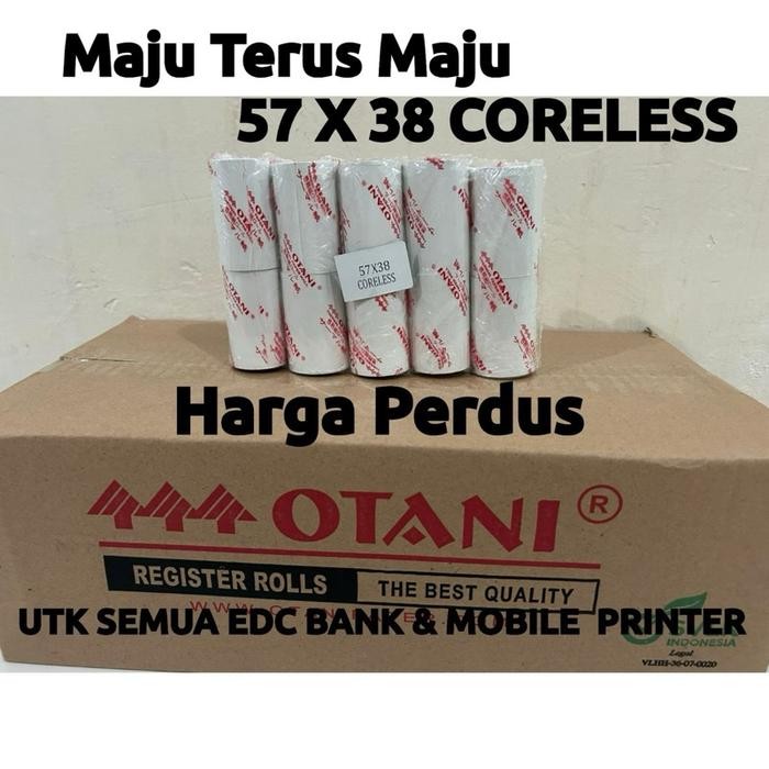 

Diskon Kertas Thermal Edc Bni Polos 57X38, Merk Otani Harga Perdus Putih Hitam Stationery Paper