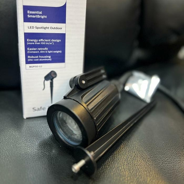 Lampu sorot taman philips 8w 8 watt BGP150 lampu sorot taman tancap 8w