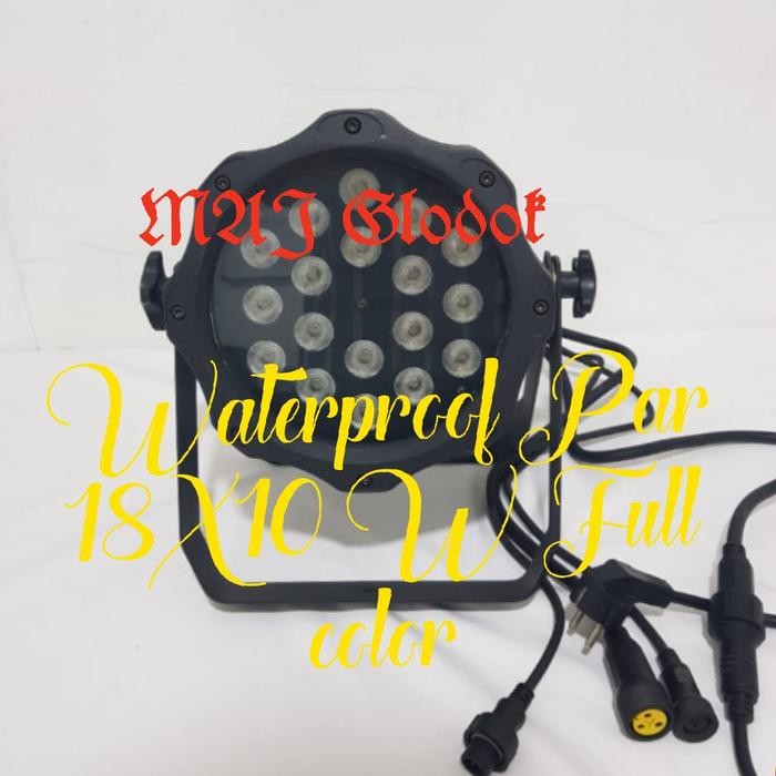 Waterproof Par 18 LED X 10 Watt Full color