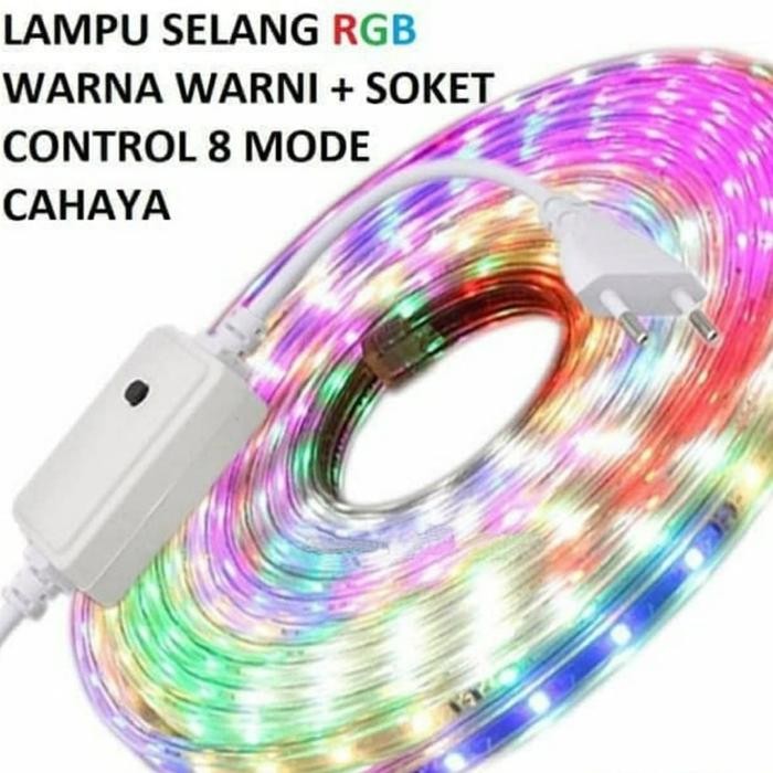 Lampu Led Hias Selang RGB Outdoor Warna warni Lampu Natal