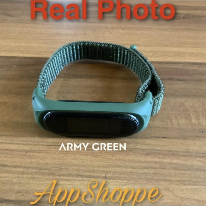 Xiaomi Mi Band 5 4 3 STRAP Nylon Woven with Silicone Frame ADJUSTABLE