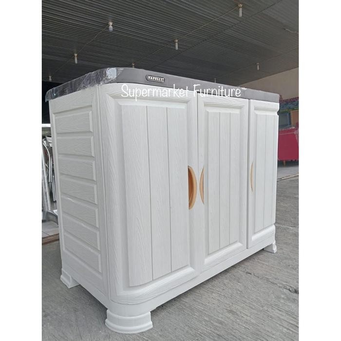 Hot Sale Napolly Cabsulfet 353 P Rak Tv Bufet Lemari Plastik Bufet Serbaguna