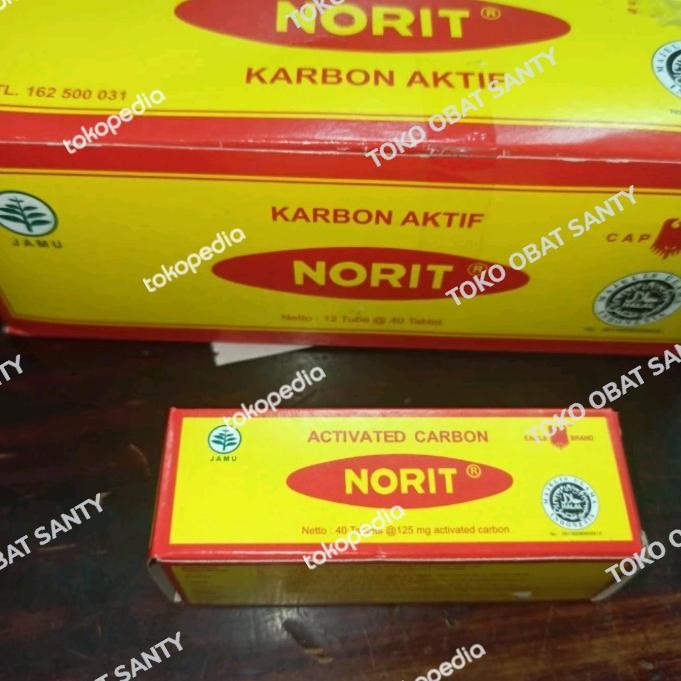 Jual Rugi Norit Obat Sakit Perut / Diare / Mencret 40 Tablet 125Mg