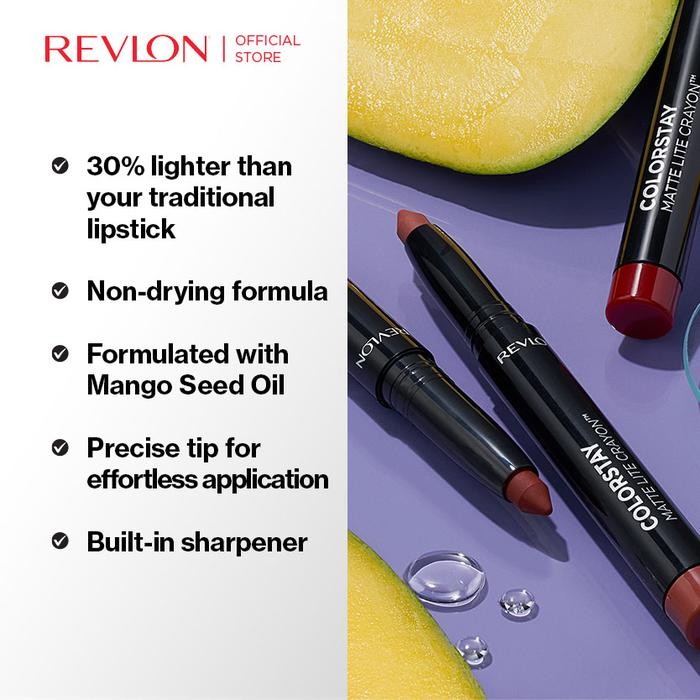 Revlon Colorstay Matte Lite Crayon (Full-Coverage Matte Lip Color Crayon)