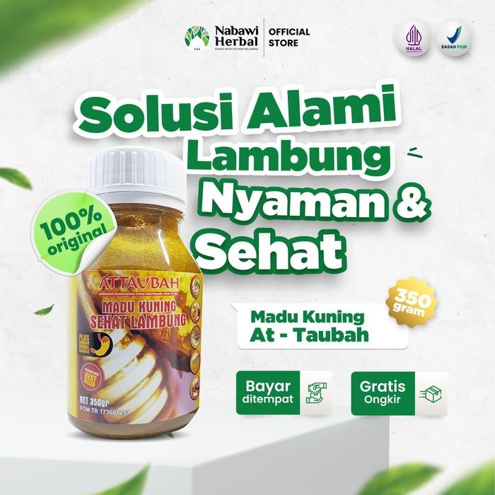 

Pilihan- Attaubah Madu Kuning Sehat Lambung 350Gram Atasi Asam Lambung