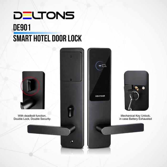 SMART HOTEL DOOR LOCK DELTONS CARD LOCK KUNCI PINTU KOST APARTEMENT