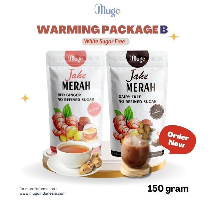 

Pilihan- Warming Package B (Jahe Merah Classic & Choco) White Sugar Free