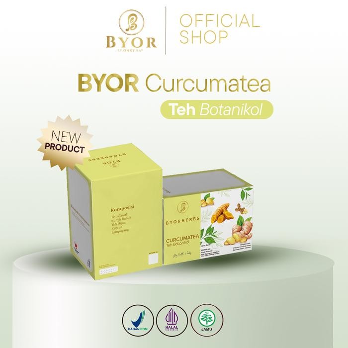 

Pilihan- Byor Curcumatea - Teh Botanikal Isi 30 Pcs - Minuman Dengan Kandungan Temulawak Dan