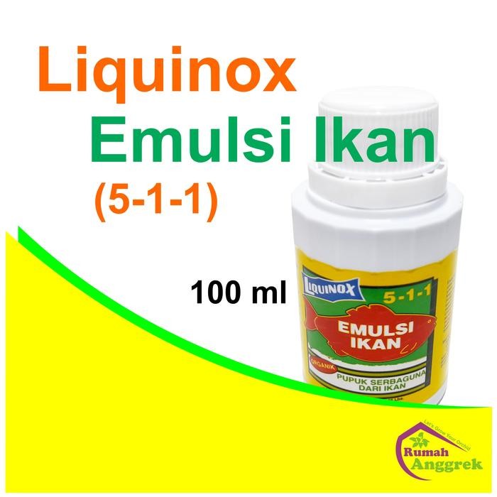 Tekira.store Liquinox Fish Emulsion 5-1-1 100 ml emulsi pupuk minyak ikan anggrek