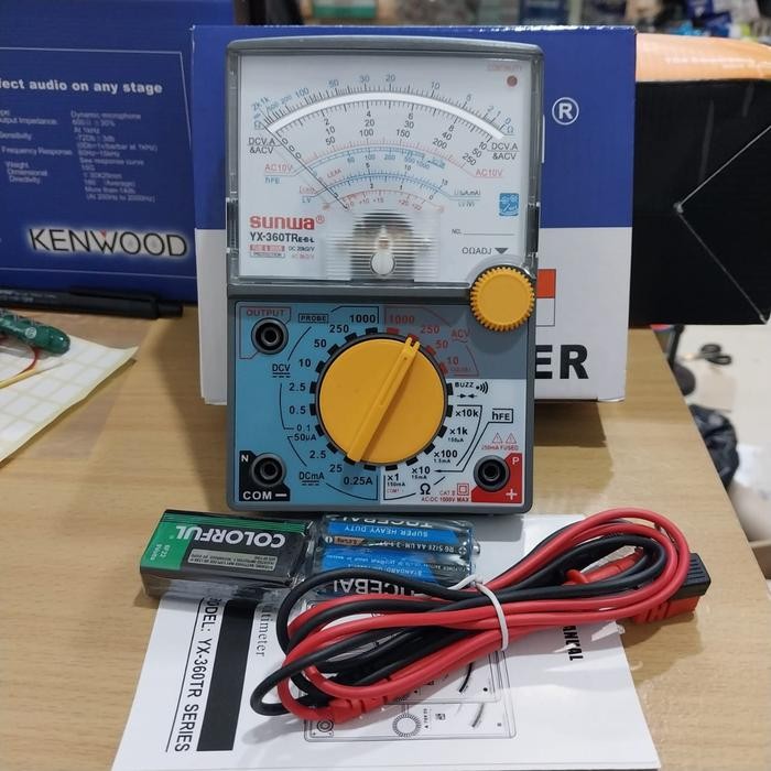 TERSEDIA AVOMETER MULTITESTER ANALOG SUNWA YX-360TR ORIGINAL JARUM AKURAT