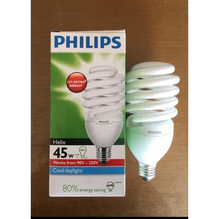 Philips Helix 45 Watt Lampu Tornado Spiral Ulir