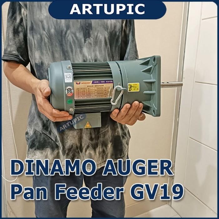 Dinamo Auger Pan Feeder Gv19 Untuk Feeding Line Pakan Kandang Ayam Otomatis
