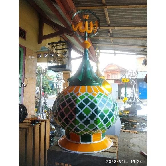 TERLARIS Paling dicari Kubah masjid/mushola stainless steel dekoratif 60cm READY STOCK
