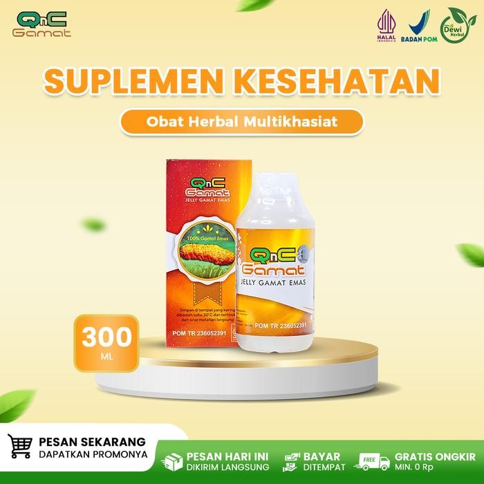 

QNC Jelly Gamat 100% Original - Herbal Pereda Dermatitis & Eksim Shopee Terlaris