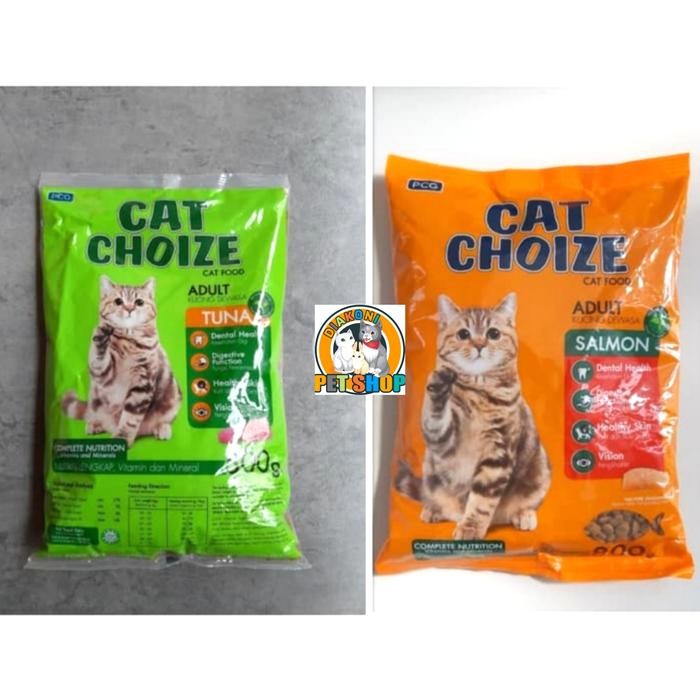 Pilihan- Gojek Cat Choize 8Kg Tuna - Salmon Cat Choize Adult 800Gr X 10Bungkus