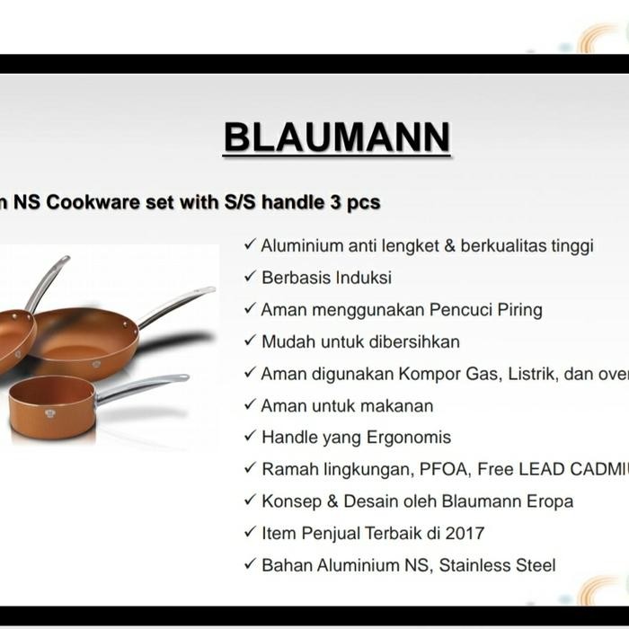 Khusus Gosend Blaumann Ns Cookware Set