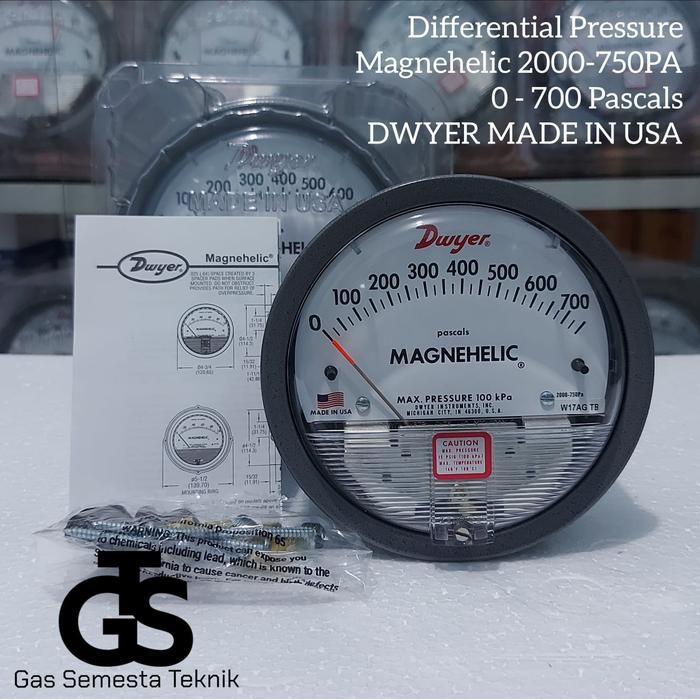 Pilihan- Dwyer Magnehelic 2000-750Pa Magnehelic 0 - 700 Pascals Dwyer Usa
