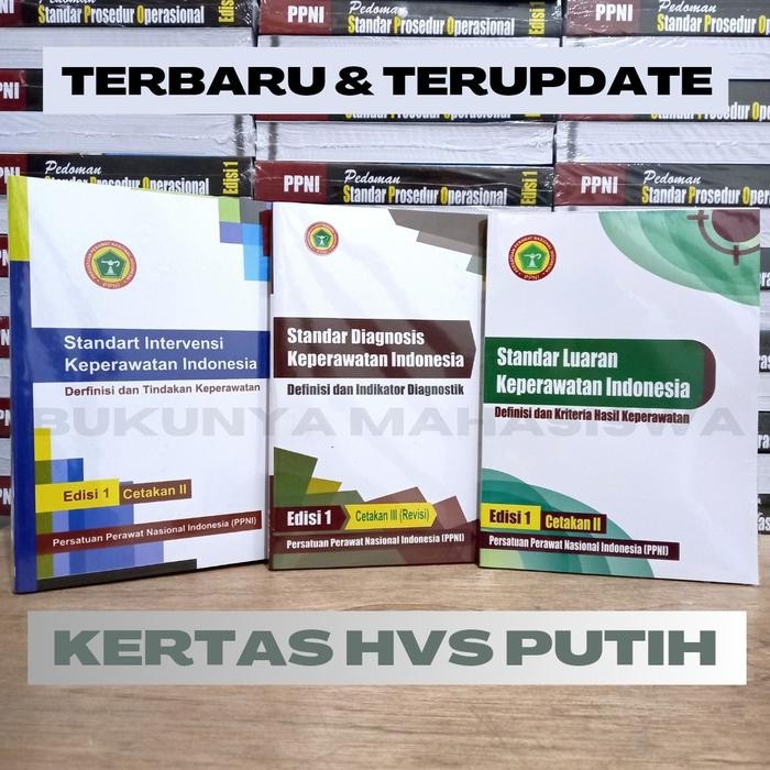 Paket 3 Buku SDKI SIKI SLKI + Pedoman SOP Keperawatan + Asuhan NANDA NIC NOC Shopee Termurah