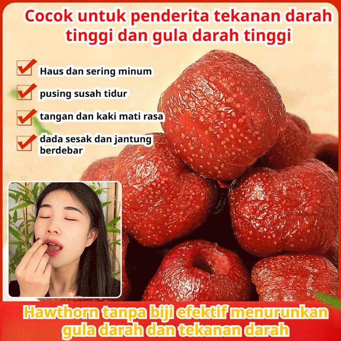 

Kirim dalam 24 jamHawthorn Kering 250g Freeze Dried 100% Buah Asli Kering Snacks Food Cemilan