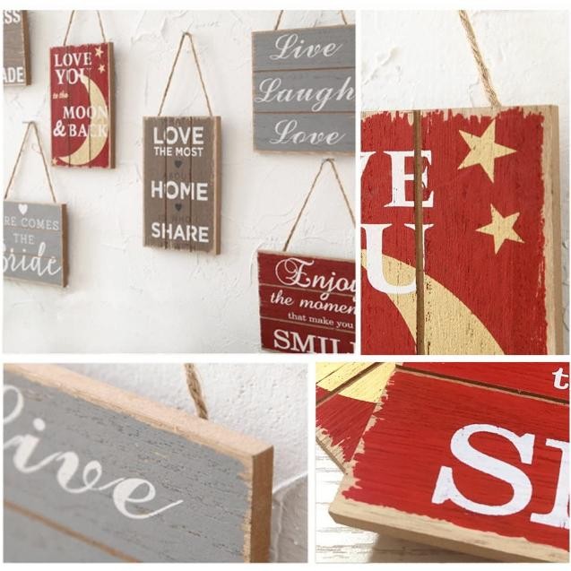 TERJAMIN Gantungan Papan Kayu Quotes Dekorasi Dinding Kayu 819-263