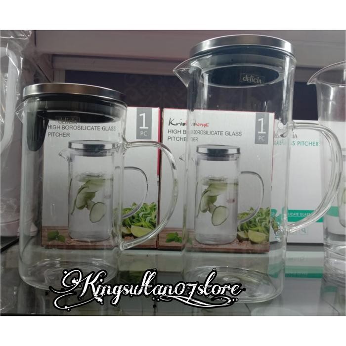 Teko Kaca Air Minum 1 Ltr Krishome