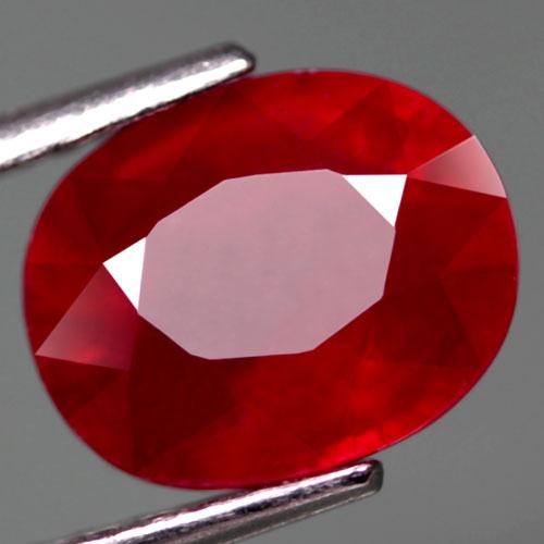 NATURAL RUBY TOP BLOOD RED Gemstone Oval Cutting Batu Rubi Merah 100% Asli Untuk Perhiasan Cincin
