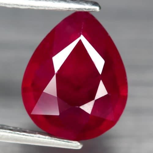 Natural Red Ruby Top Blood Pear Cutting 2.73 Ct Batu Rubi Merah Asli Origin Madagascar Untuk