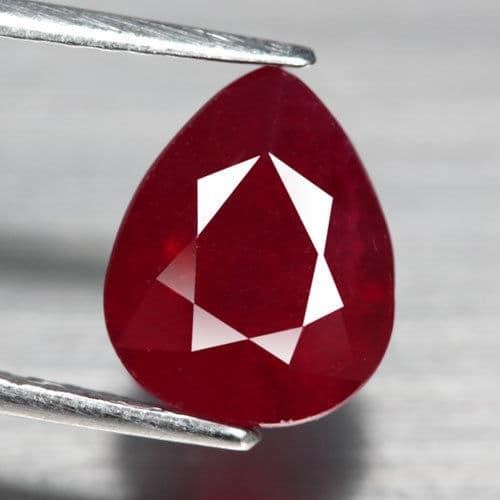 Natural Ruby Top Blood Red Pear Cutting 4.78 Ct Batu Rubi Merah Asli Origin Madagascar Untuk