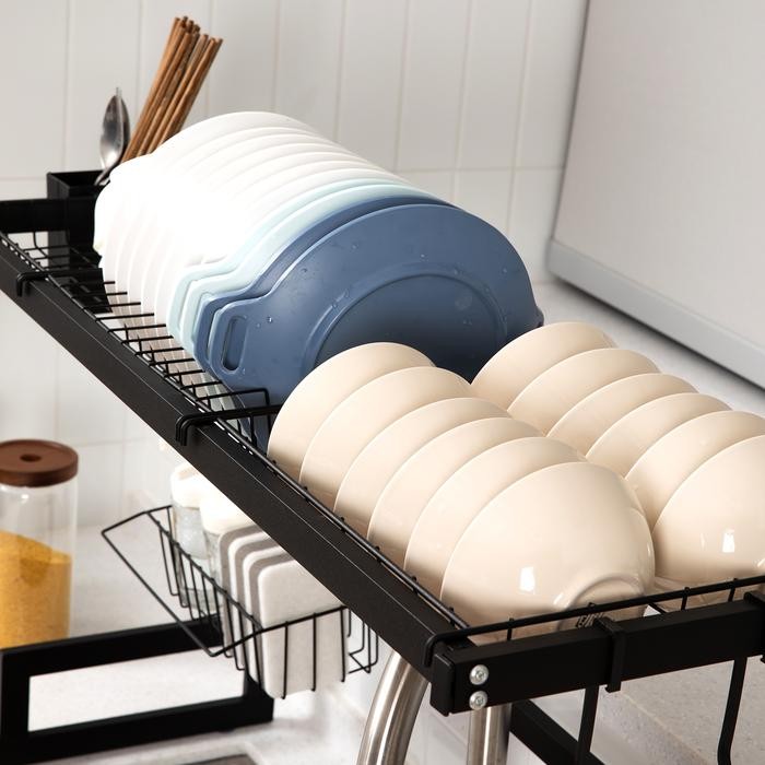 Vusign Sink Rack / Rak Piring Dapur wastafel Stainless 85 CM Kokoh