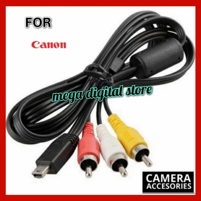 KABEL AV VIDEO AUDIO 3RCA FOR KAMERA CANON