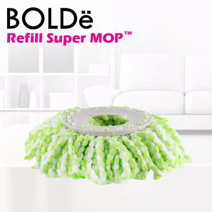 BOLDE PAKET REFILL SUPER MOP ISI 3 PCS - BOLDE ASLI KAIN PEL REFIL