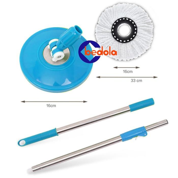 TONGKAT PEL SPIN MOP / GAGANG PEL SPIN MOP +KAIN PEL