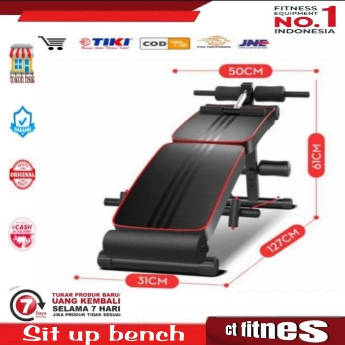 Alat fitnes sit up bench