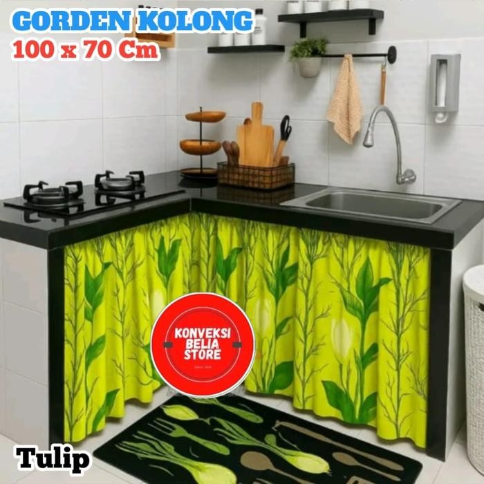 PROMO PAKAET ISI 1 LUSIN GORDEN KOLONG DAPUR SET MOTIF KEROPI FREE TALI